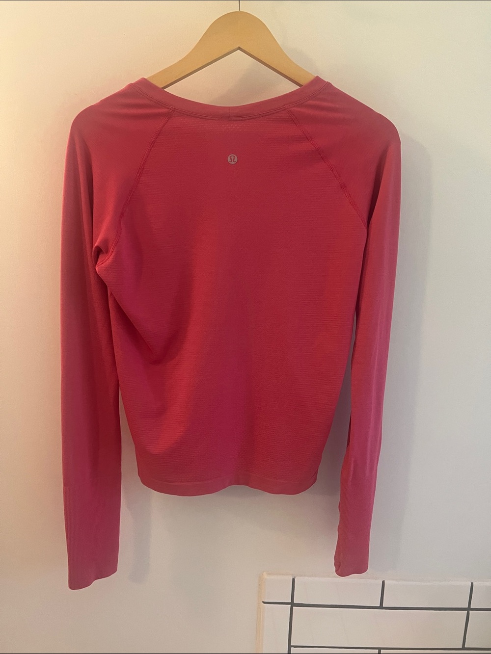 lululemon athletica Women's Long-Sleeve Crew in Deep Pink